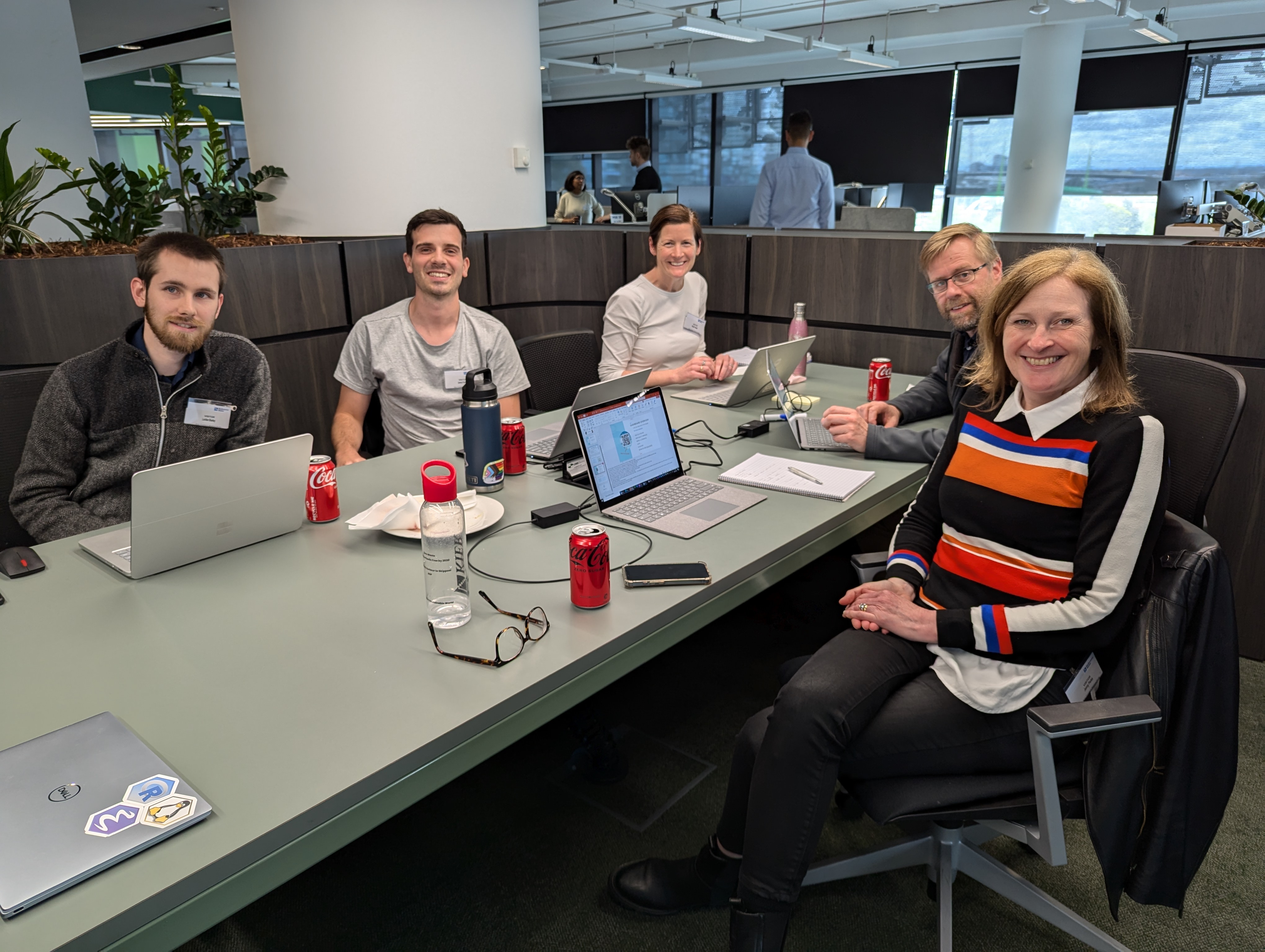 Team sitting around a table